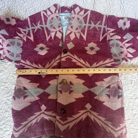 VTG Love Apples by Stephanie Santa Fe Jacket Size M Handmade Tribal Southwestern - Picture 9 of 11